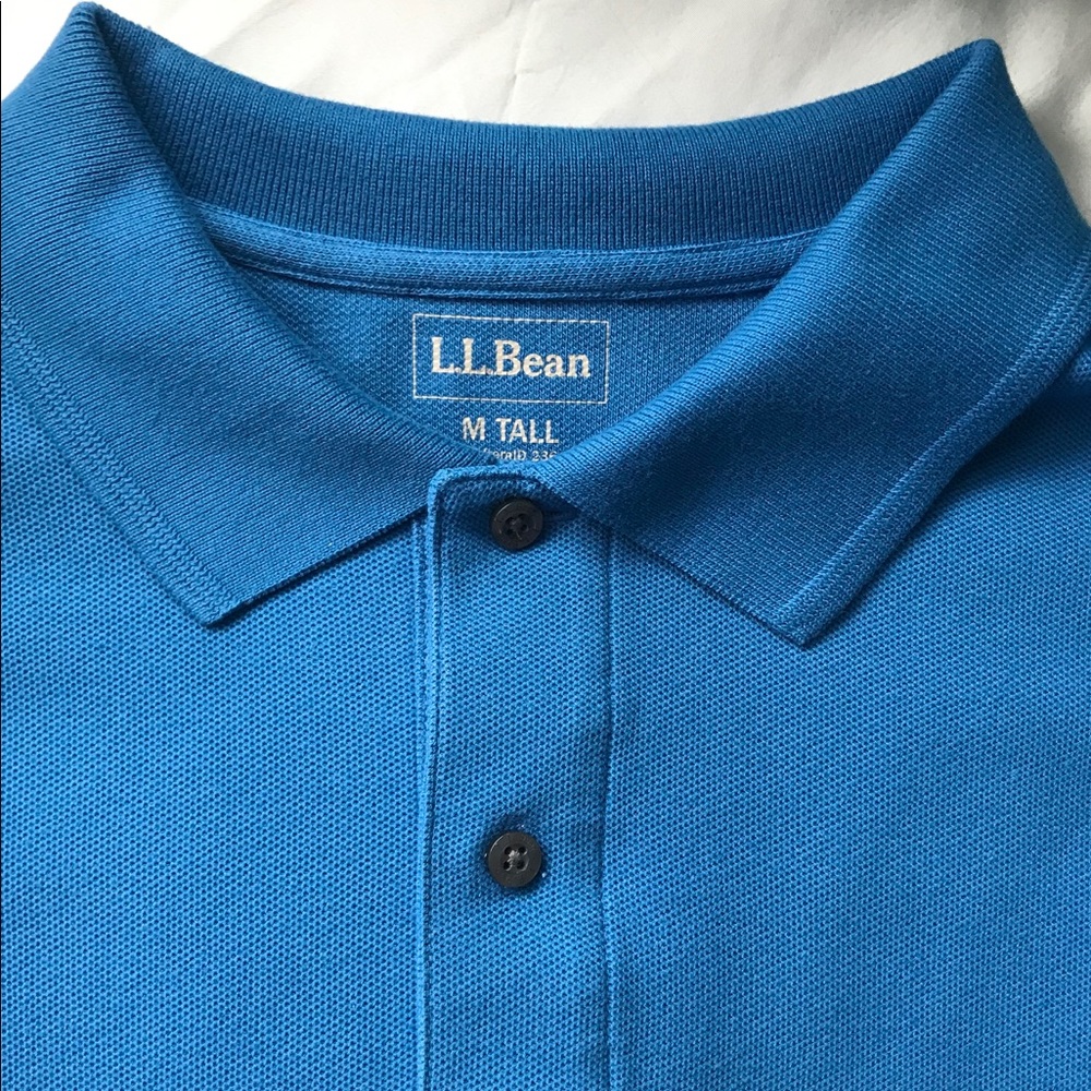 LL Bean Mens Long Sleeve Thermal 2 Button Shirt